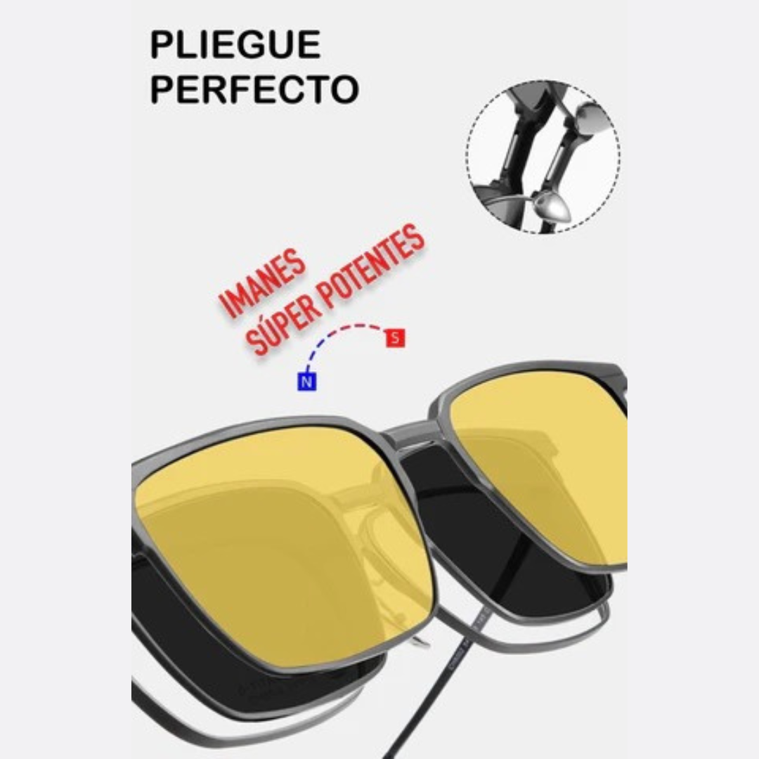GAFA DE TITANIO MAGNETICOS 3 EN 1 - UNISEX