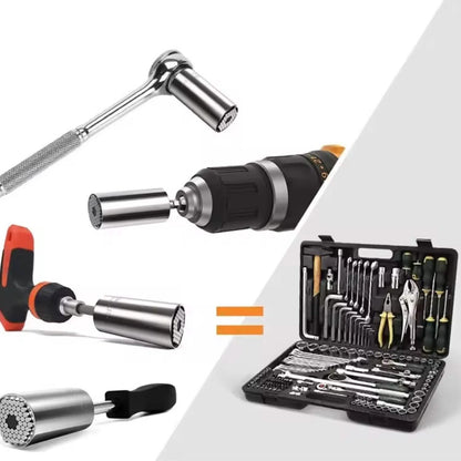 GripMaster 54™ Una sola llave, múltiples posibilidades: ajusta, sujeta y facilita tus reparaciones sin tener que cambiar de dado a cada momento.