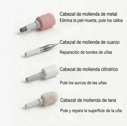 Pulidor Eléctrico Profesional para Uñas – Manicura Perfecta, Rápida y Fácil en Casa 💎