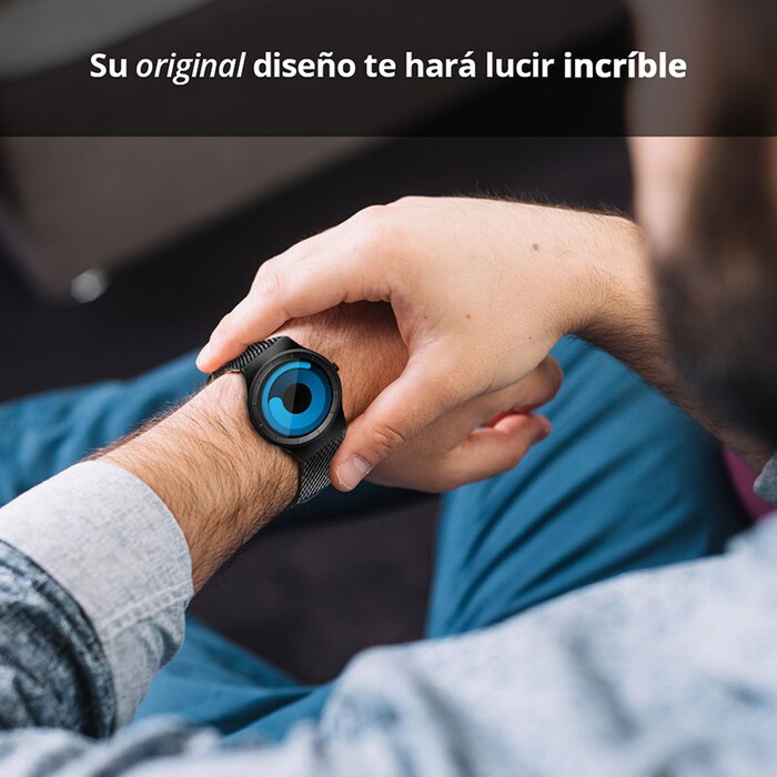 RELOJ SINOBI PREMIUM FUTURISTA: La Esfera Azul que Impone Estilo