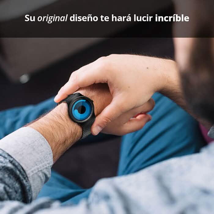 RELOJ SINOBI PREMIUM FUTURISTA: La Esfera Azul que Impone Estilo