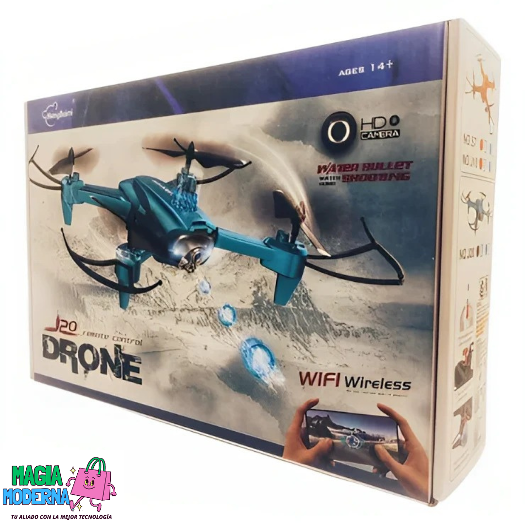 DRONE DISPARA HIDROGEL CON CAMARA FHD