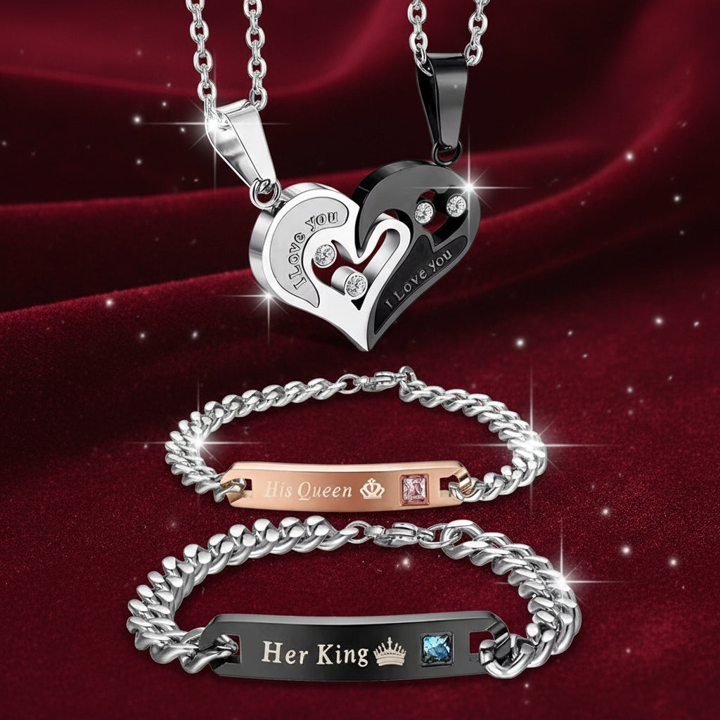 CORAZON DE AMOR + PULSERAS