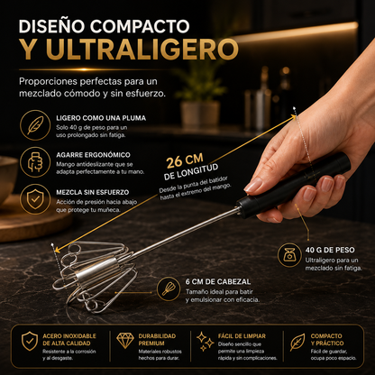 BATIDOR TURBO DE ACERO INOXIDABLE MULTIFUNCIONAL