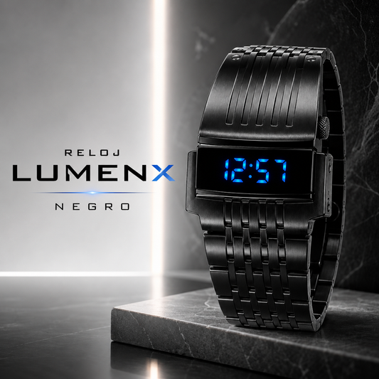 RELOJ LUMENX NEGRO
