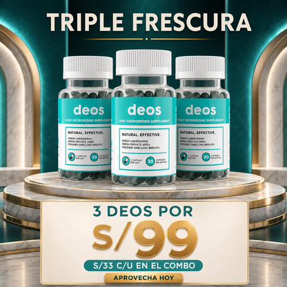 COMBO DEOS X3 | Suplemento Desodorizante