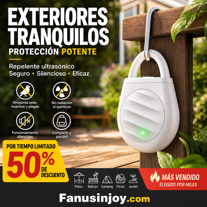 Llavero repelente ultrasónico portátil para aves