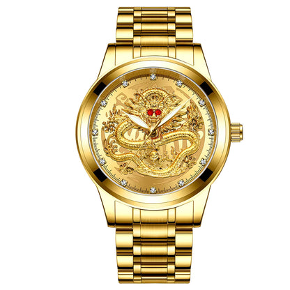 🐉 RELOJ DRAGÓN DORADO IMPERIAL 💎 LUJO LEGENDARIO PARA HOMBRE