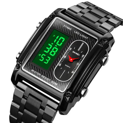 RELOJ SKMEI DUAL — FUTURISMO DIGITAL QUE IMPONE PRESENCIA