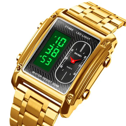 RELOJ SKMEI DUAL — FUTURISMO DIGITAL QUE IMPONE PRESENCIA