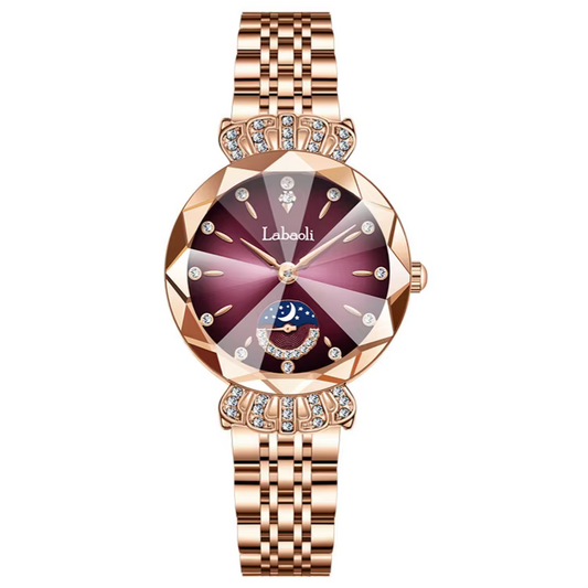 RELOJ LABAOLI: LUJO ORO ROSA QUE ROBA MIRADAS
