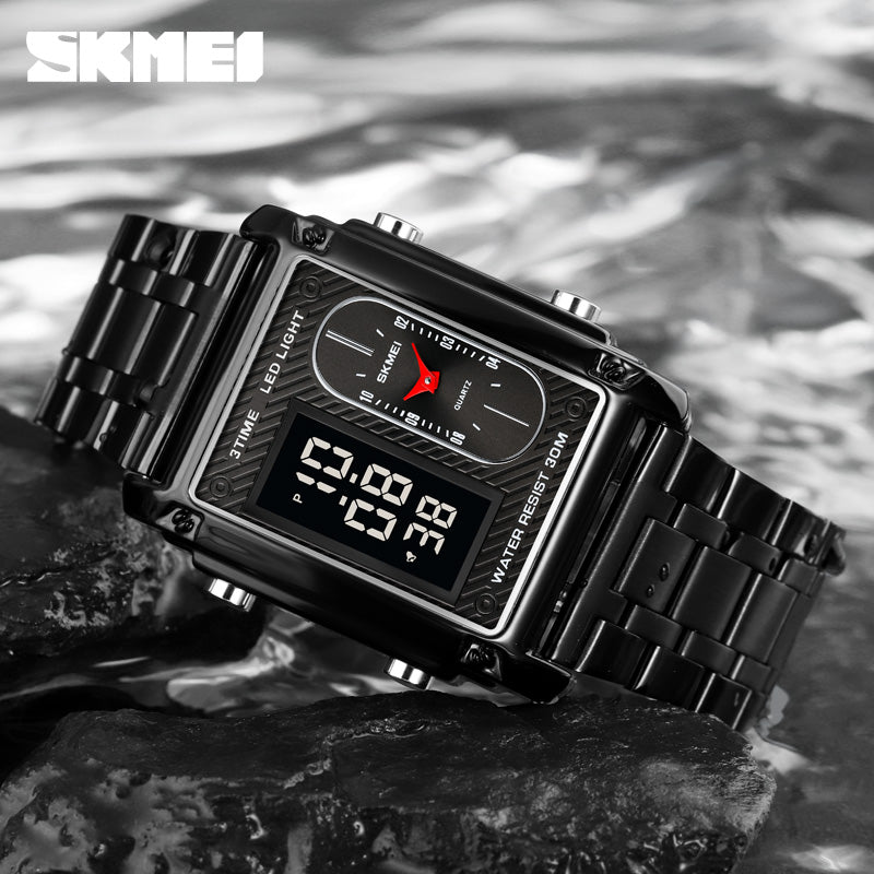 RELOJ SKMEI DUAL — FUTURISMO DIGITAL QUE IMPONE PRESENCIA