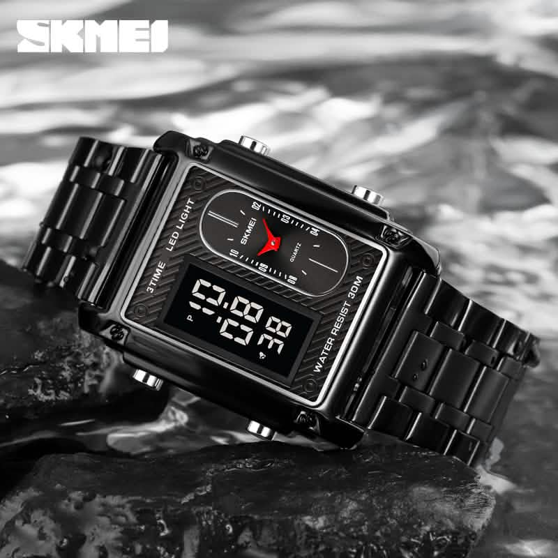 RELOJ SKMEI DUAL — FUTURISMO DIGITAL QUE IMPONE PRESENCIA
