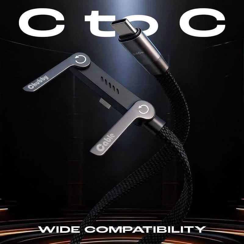 CABLE DE CARGA RÁPIDA DE 240W CON SOPORTE DE TELÉFONO INTEGRADO