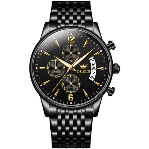 RELOJ OLEVS BLACK — LUJO, PRECISIÓN Y PRESENCIA
