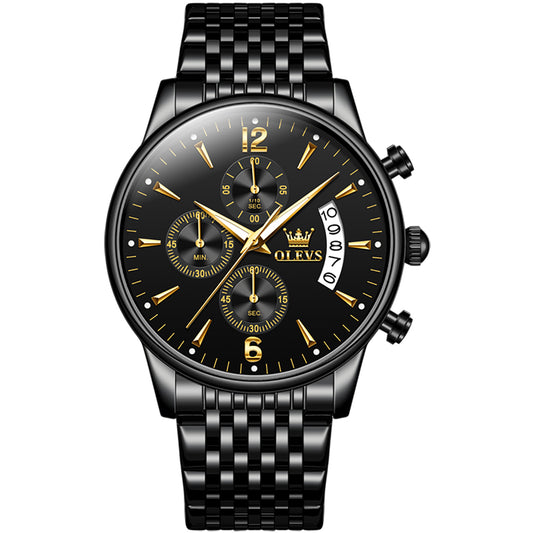 RELOJ OLEVS BLACK — LUJO, PRECISIÓN Y PRESENCIA