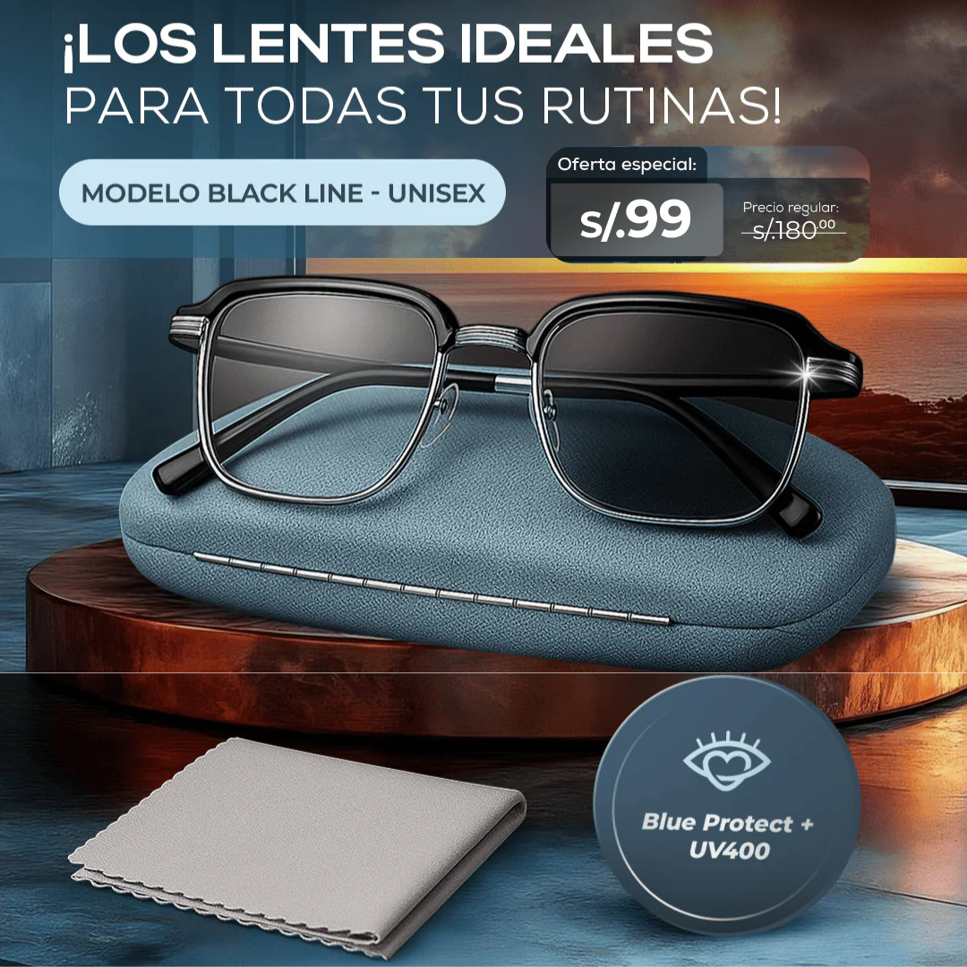 LENTES BLACK LINE FOTOCROMATICO + BLUE PROTECT