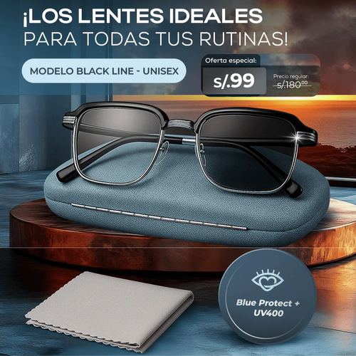 LENTES BLACK LINE FOTOCROMATICO + BLUE PROTECT