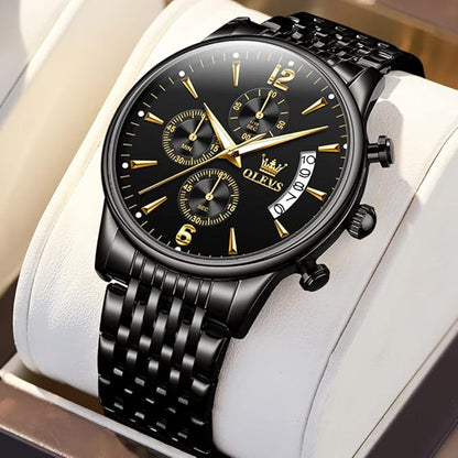RELOJ OLEVS BLACK — LUJO, PRECISIÓN Y PRESENCIA