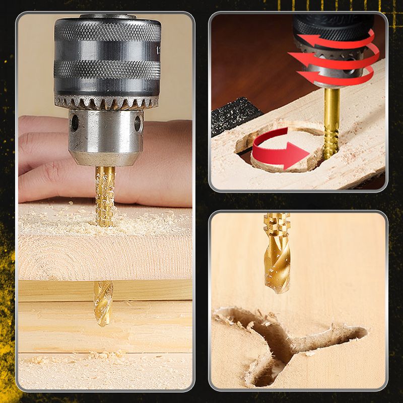 TITANDRILL PRO™ ⚙️ 6 Brocas En 1 Para Perforar, Ampliar  Con Precisión.