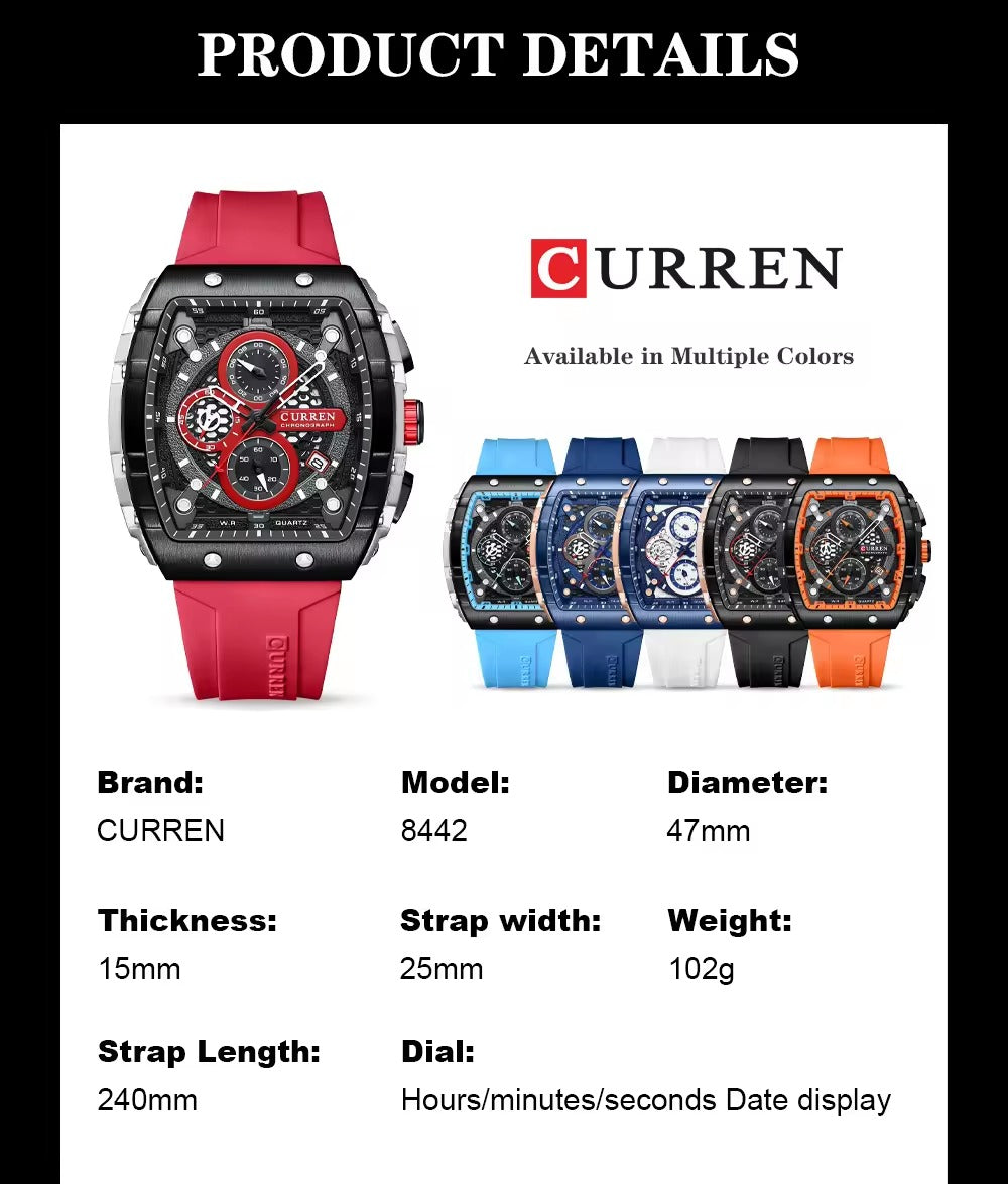 ¡Descubre el Reloj de Cuarzo para Hombre CURREN!