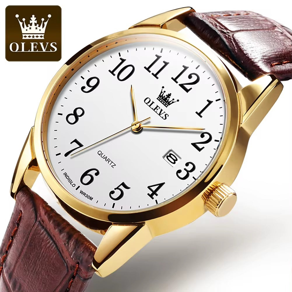RELOJ DE CUERO GENUINO CASUAL PARA MUJER⌚