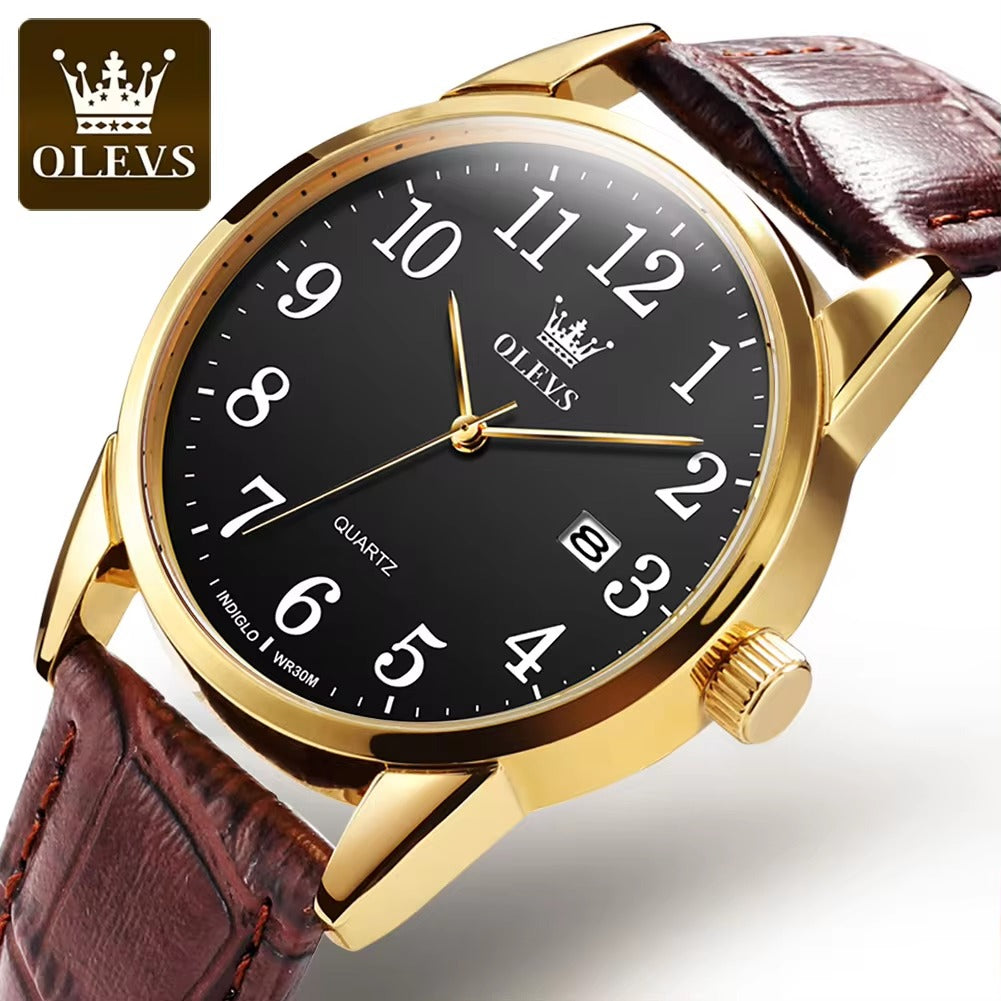 RELOJ DE CUERO GENUINO CASUAL PARA MUJER⌚