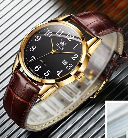 RELOJ DE CUERO GENUINO CASUAL PARA MUJER⌚