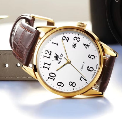 RELOJ DE CUERO GENUINO CASUAL PARA MUJER⌚