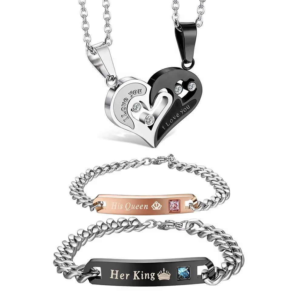 CORAZON DE AMOR + PULSERA INOXIDABLE