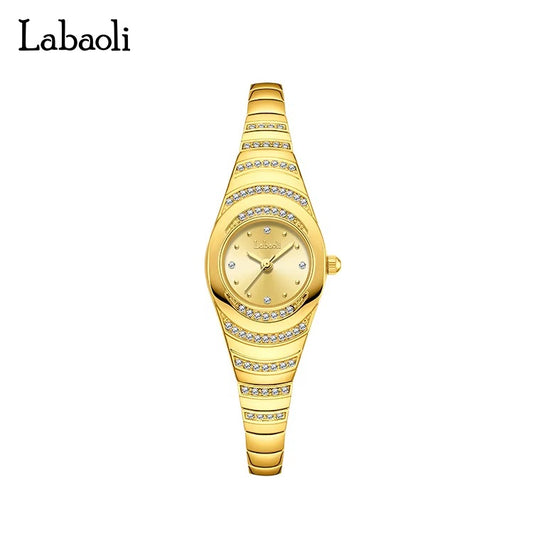 Reloj Labaoli Diamante Dorado | Resistente al Agua