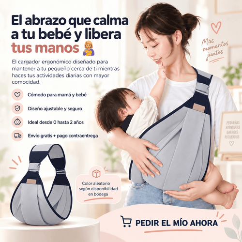 BABYHUG™ Ergonómico Para Tu BEBE — Comodidad y Cercanía En Cada Paso